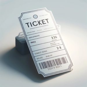 DALL·E 2024-05-21 18.48.27 - A professional, clean photoshoot-style image of a ticket_SEL (Shelf Edge Label). The ticket features a modern and simple design, with clear, readable _result